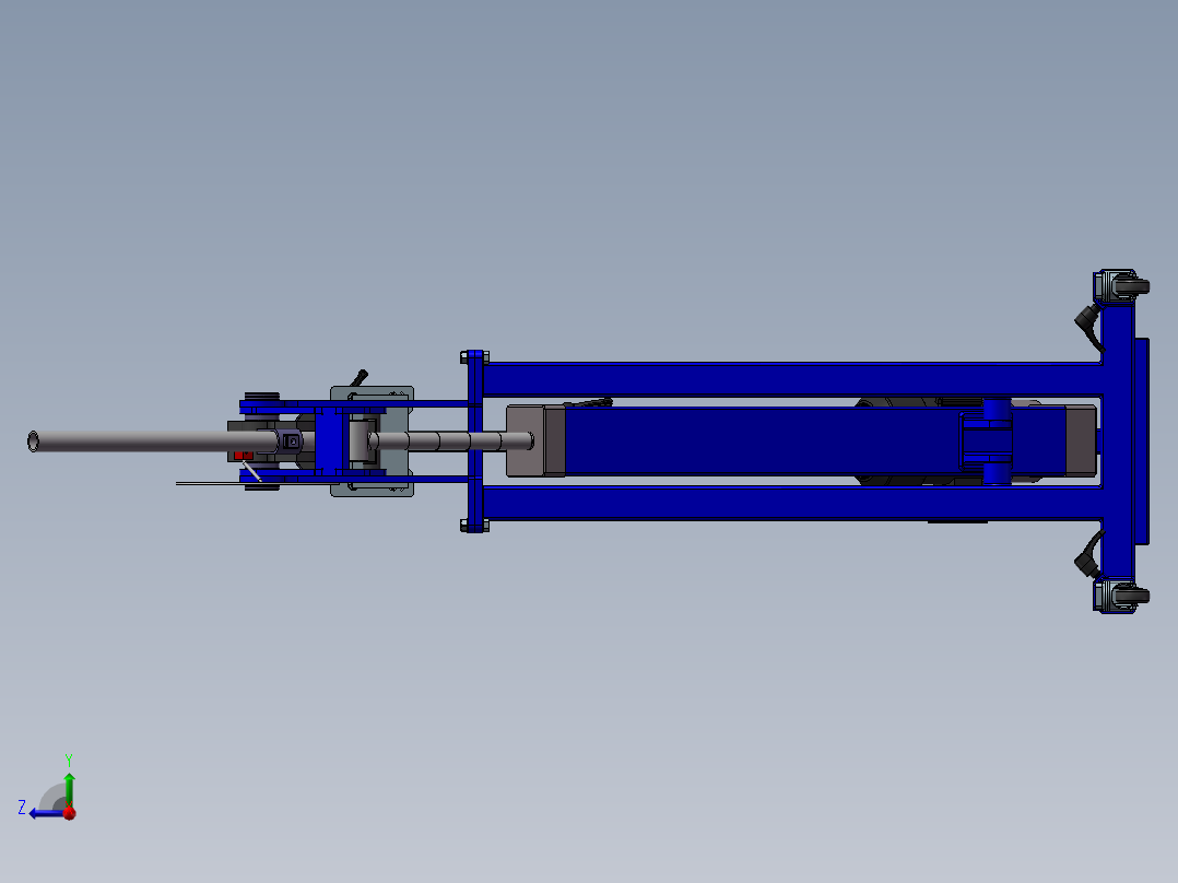 全自动数控弯管机床右视图