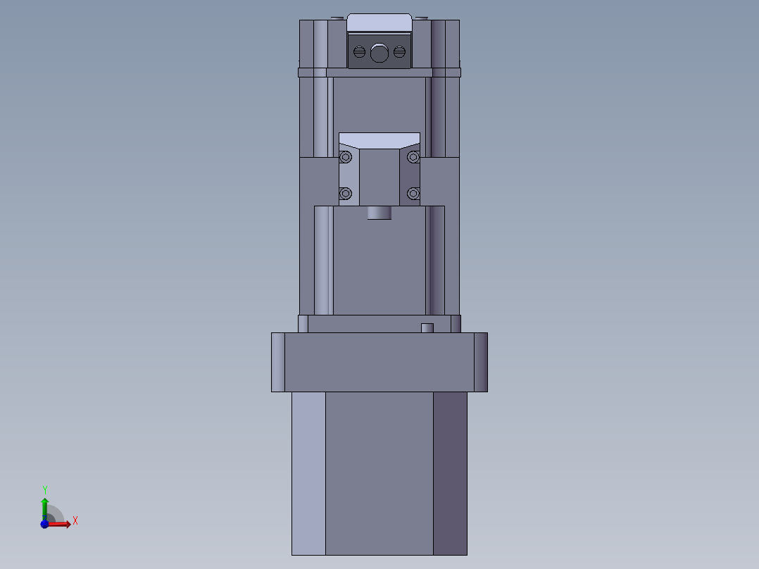 64-TB-(400W电机+联轴器+64法兰+马达座)前视图
