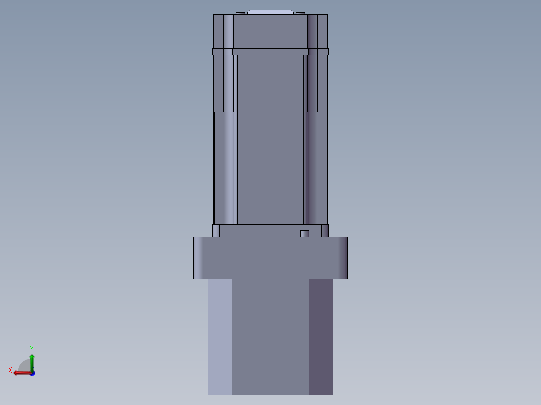 64-TB-(400W电机+联轴器+64法兰+马达座)后视图
