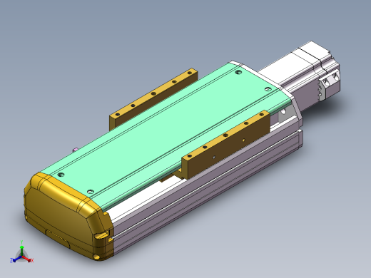 MTH丝杆半封闭模组MTH14-BC-60正等轴测缩略图