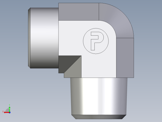 卡套式工业通用硬管接头EO_Male_stud_elbow_WE25S1NPT71X后视缩略图