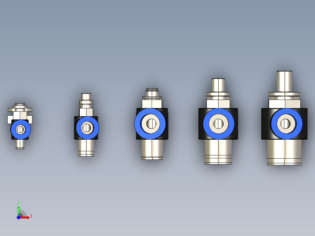 CONTROLE DE FLUXO 90° BANJO.STEP前视图