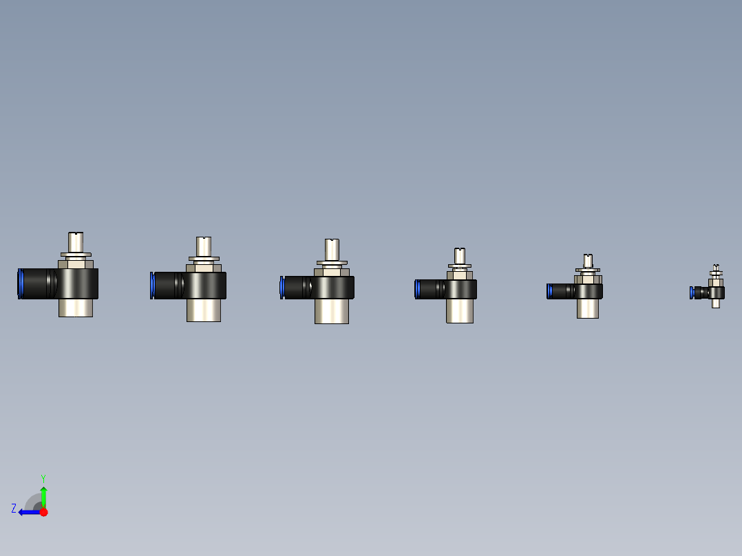CONTROLE DE FLUXO 90° BANJO.STEP右视图