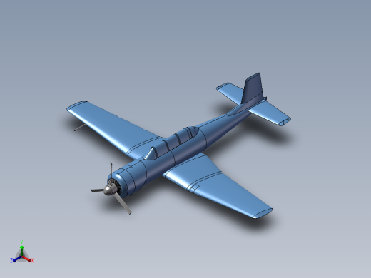 初教六 CJ-6 飞机正等轴测缩略图