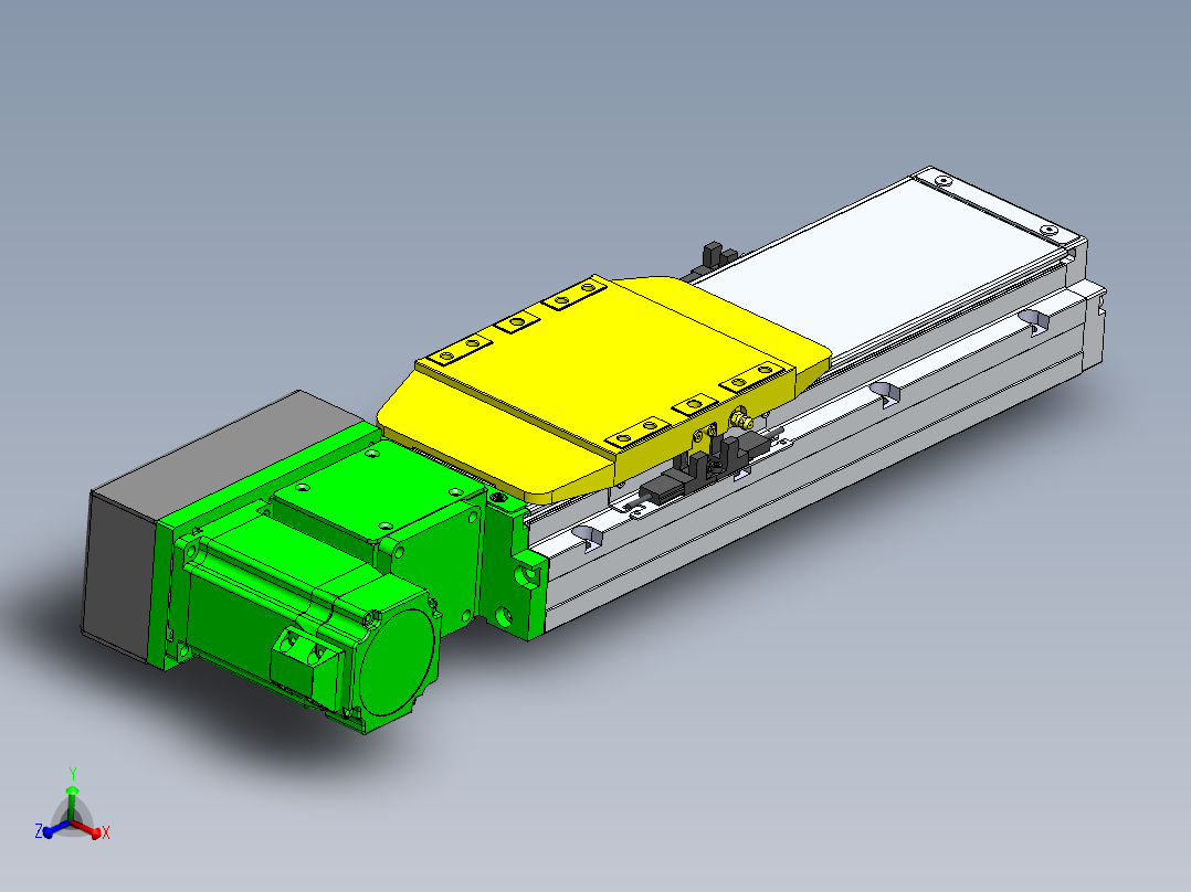 GTA内嵌同步带全封闭GTA12-L-60步进主视图