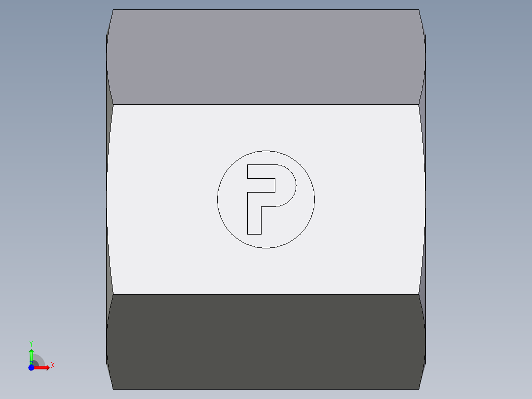 卡套式工业通用硬管接头EO_Nut_EO_24__Cone_end_M06SCFX前视图