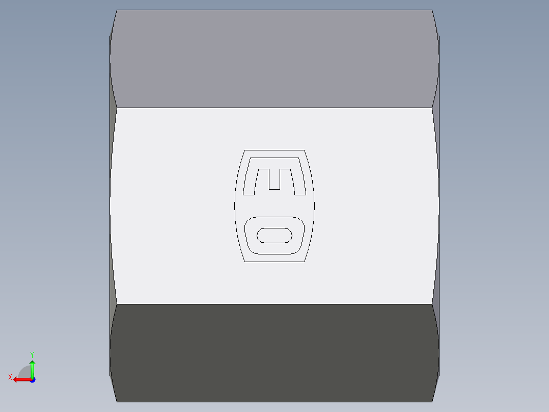 卡套式工业通用硬管接头EO_Nut_EO_24__Cone_end_M06SCFX后视图