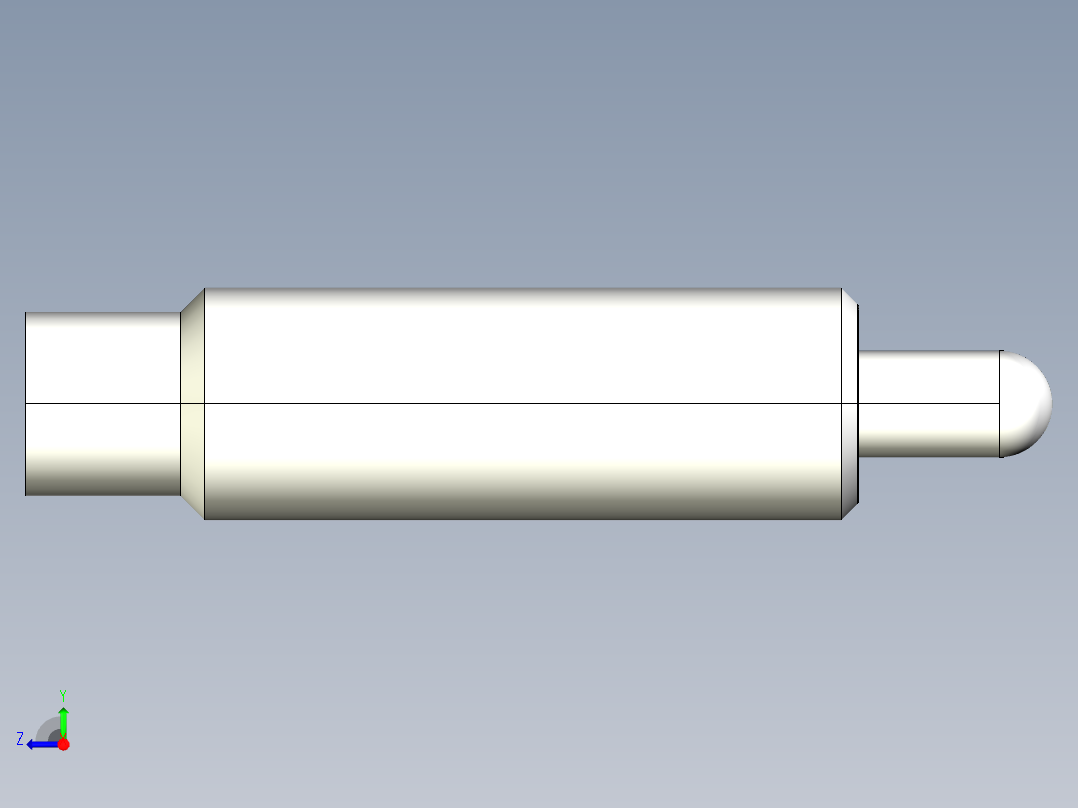 定位柱(重荷重)2207-3D多系列多零件图纸模型右视图