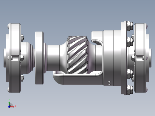 磁力驱动器设计模型前视缩略图