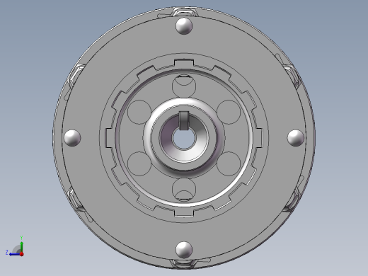 磁力驱动器设计模型右视缩略图