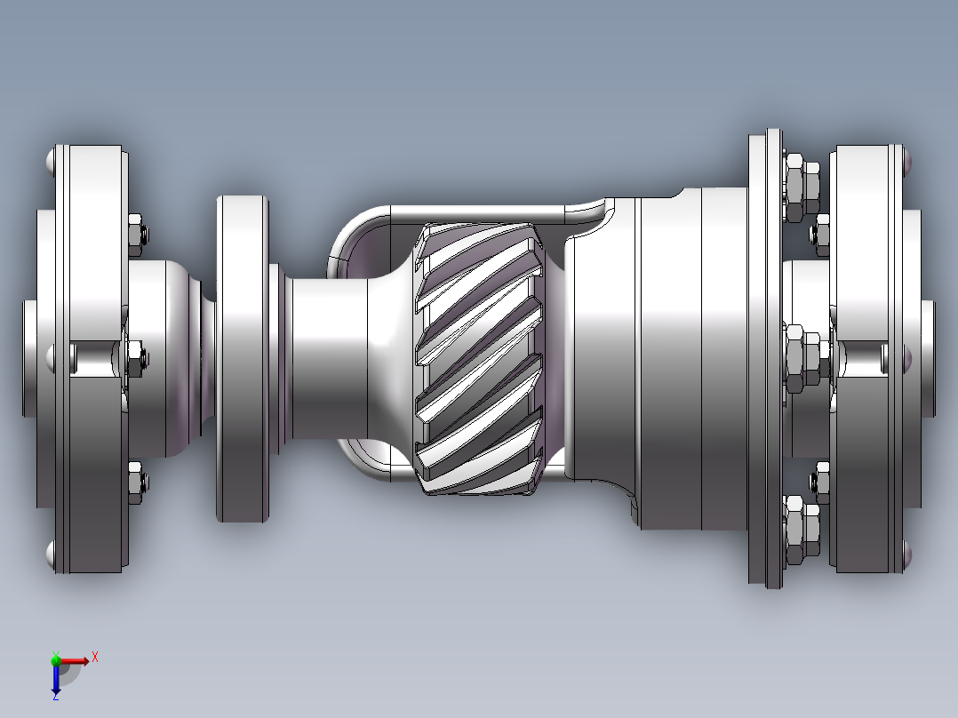 磁力驱动器设计模型俯视图