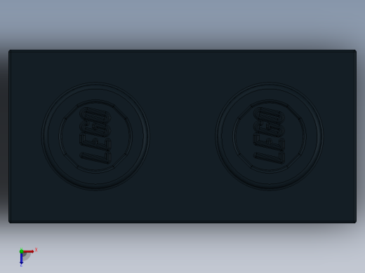 乐高机械组积木（横梁）-370026 Black Technic Brick 1 x 2 with Hole俯视缩略图