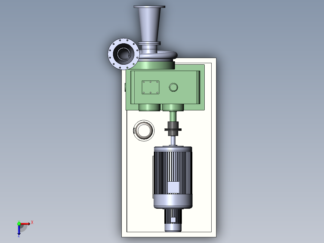 离心压缩机俯视图