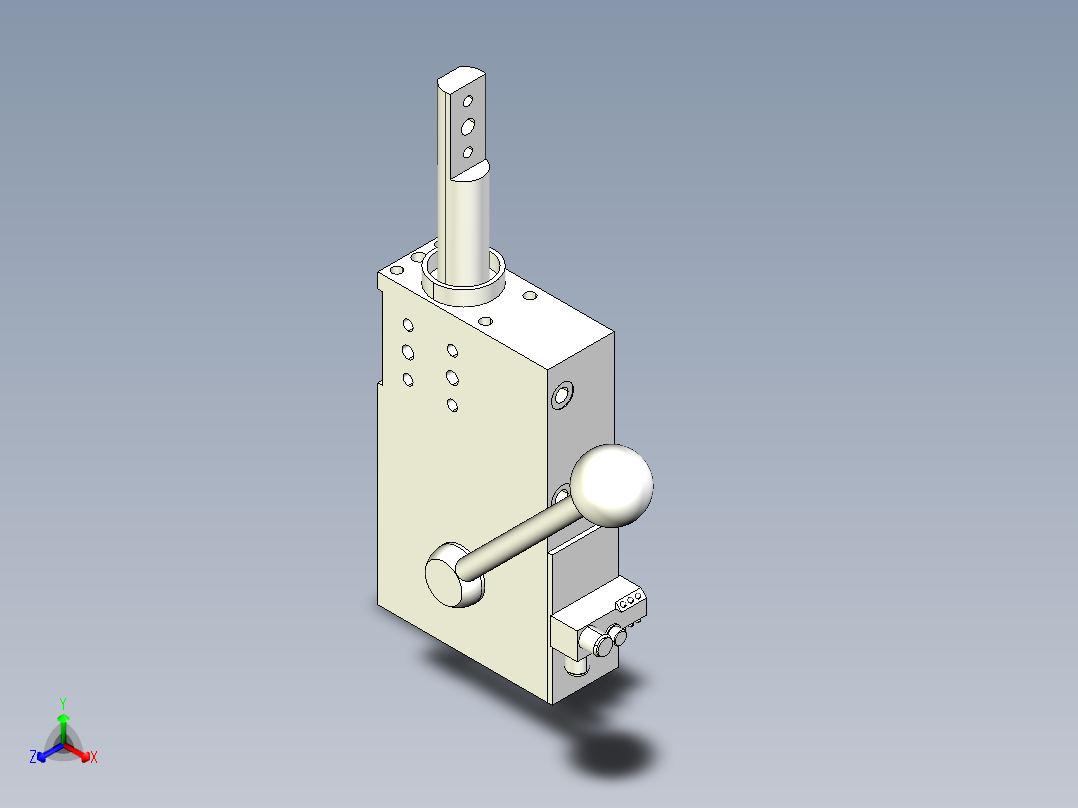 德克斯TUNKERS气缸数模SZV_1_40_Z_A12_TUENKERS主视图