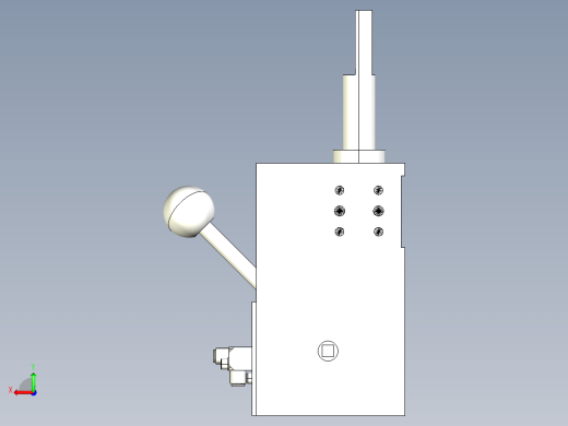 德克斯TUNKERS气缸数模SZV_1_40_Z_A12_TUENKERS后视缩略图