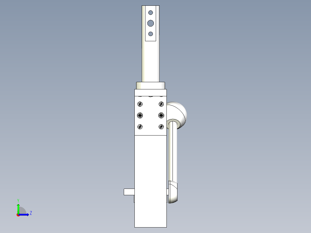 德克斯TUNKERS气缸数模SZV_1_40_Z_A12_TUENKERS左视图