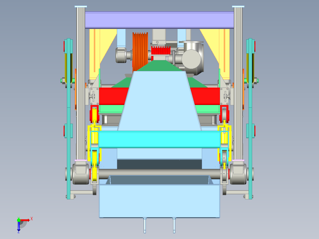 重力矿石筛选机俯视图