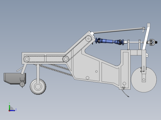 牵引机器模型左视缩略图