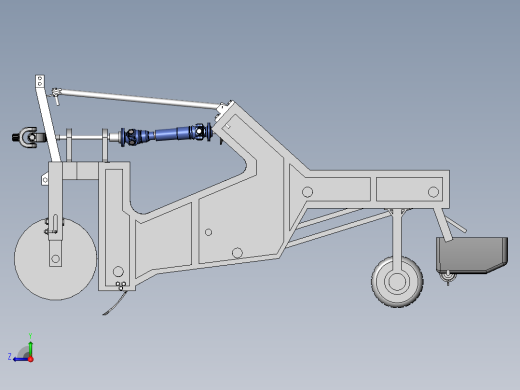牵引机器模型右视缩略图