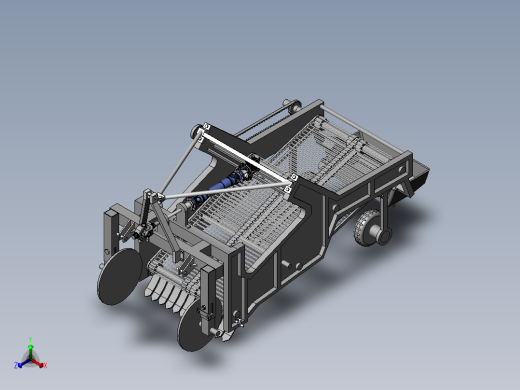 牵引机器模型正等轴测缩略图
