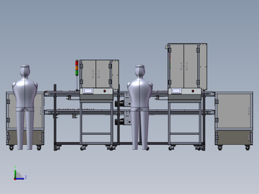 非标自动化生产线左视缩略图