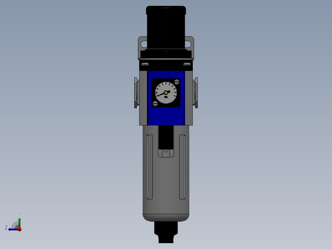 调压过滤器[亚德客]GFR30010F1右视图