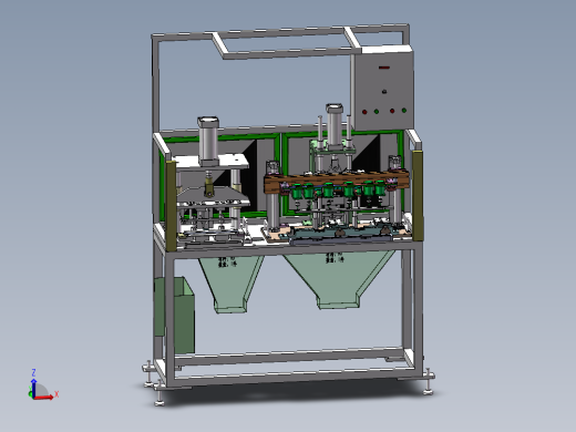 钻孔冲孔一体机（sw18可编辑+工程图+bom）