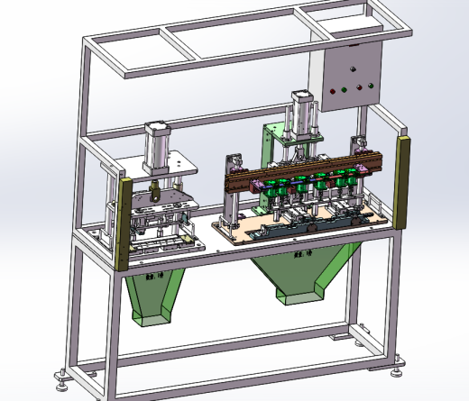 钻孔冲孔一体机（sw18可编辑+工程图+bom）缩略图
