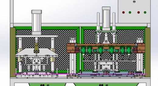 钻孔冲孔一体机（sw18可编辑+工程图+bom）缩略图