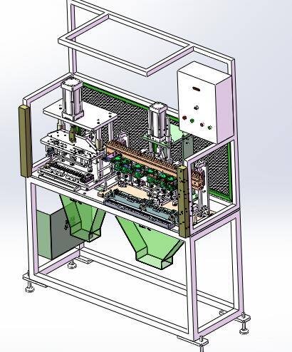 钻孔冲孔一体机（sw18可编辑+工程图+bom）缩略图