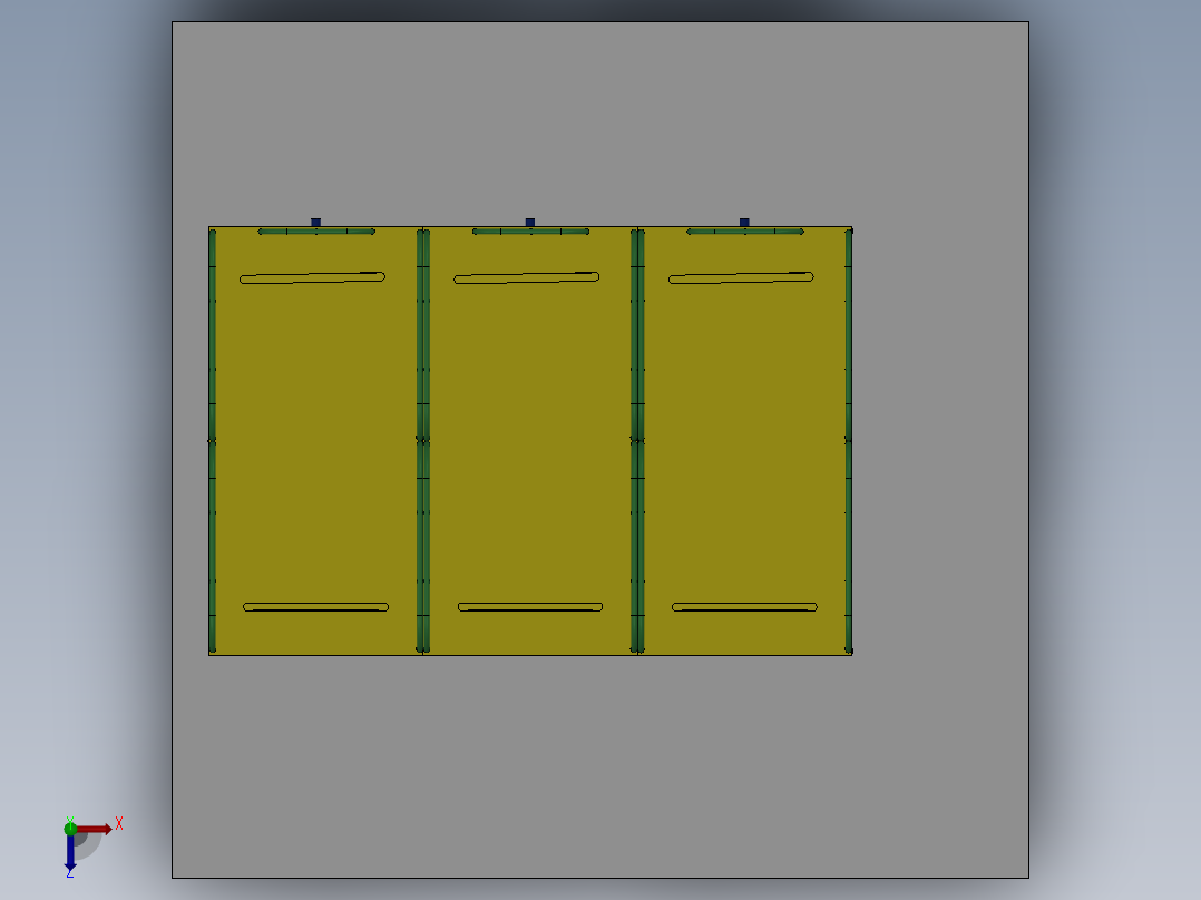 停车升降平台sw18可编辑俯视图