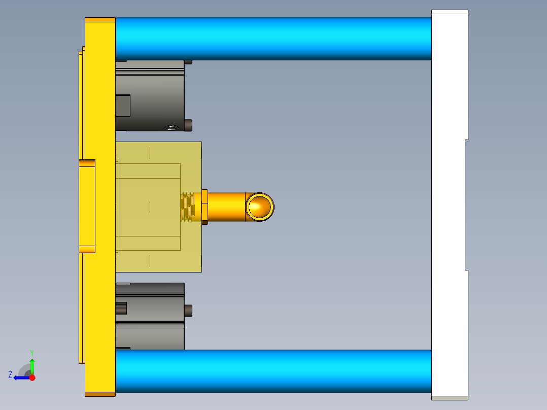 FDQ30-笔记本CNC工装夹具三维模型CNC3-190401右视图