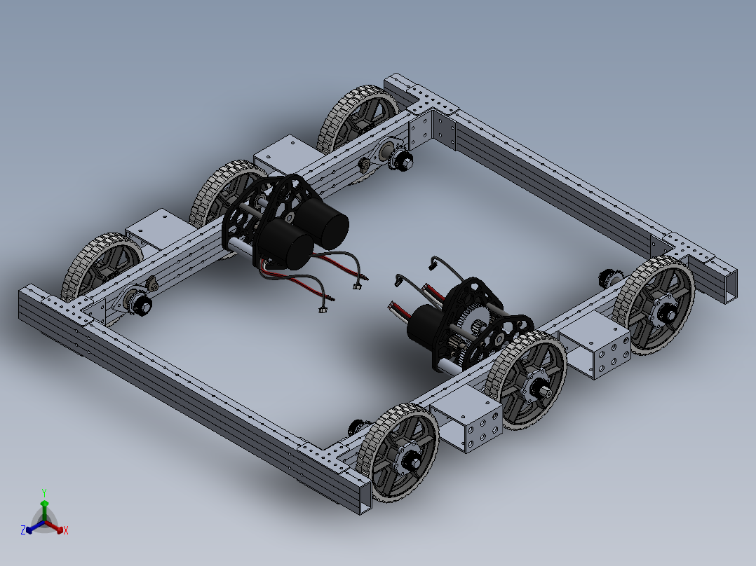 A3003437-FRC比赛机器人底盘正等轴测图
