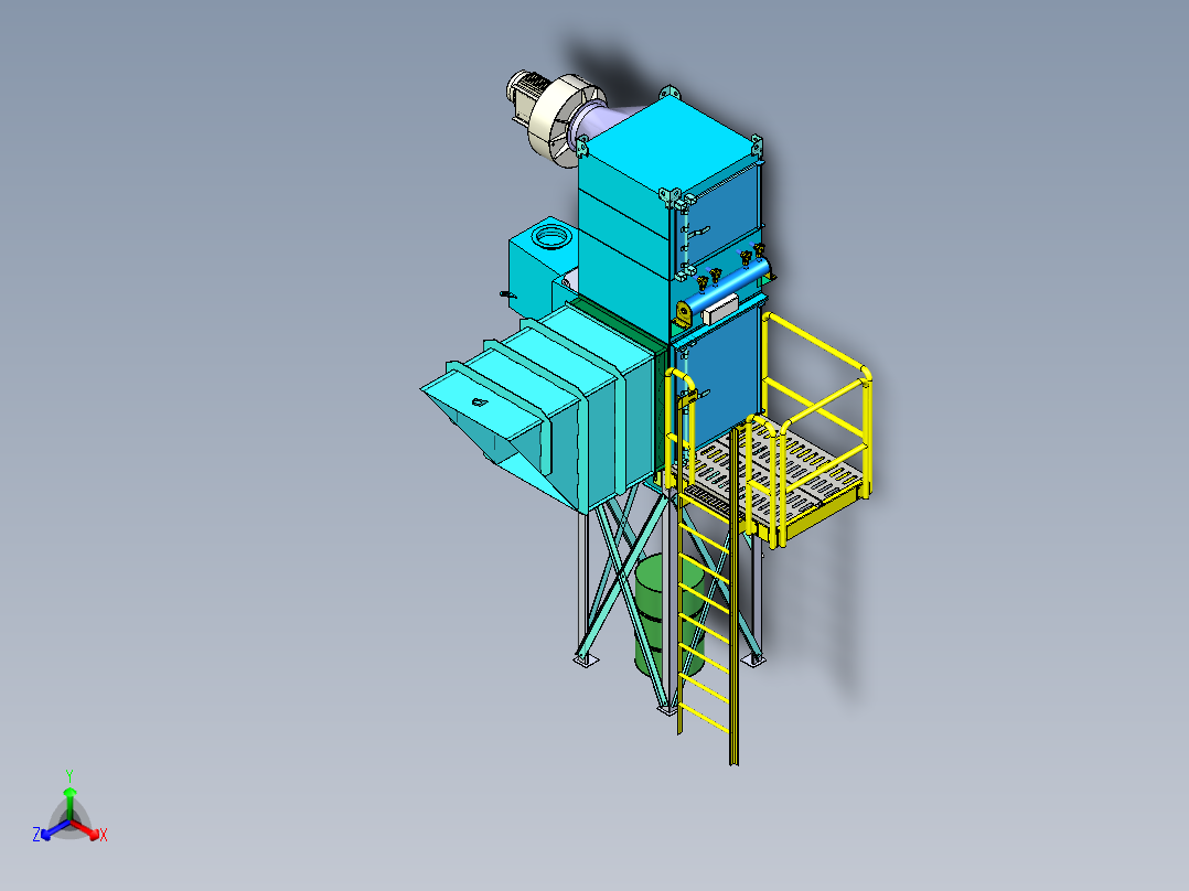 B3003282-除尘器 小型主视图