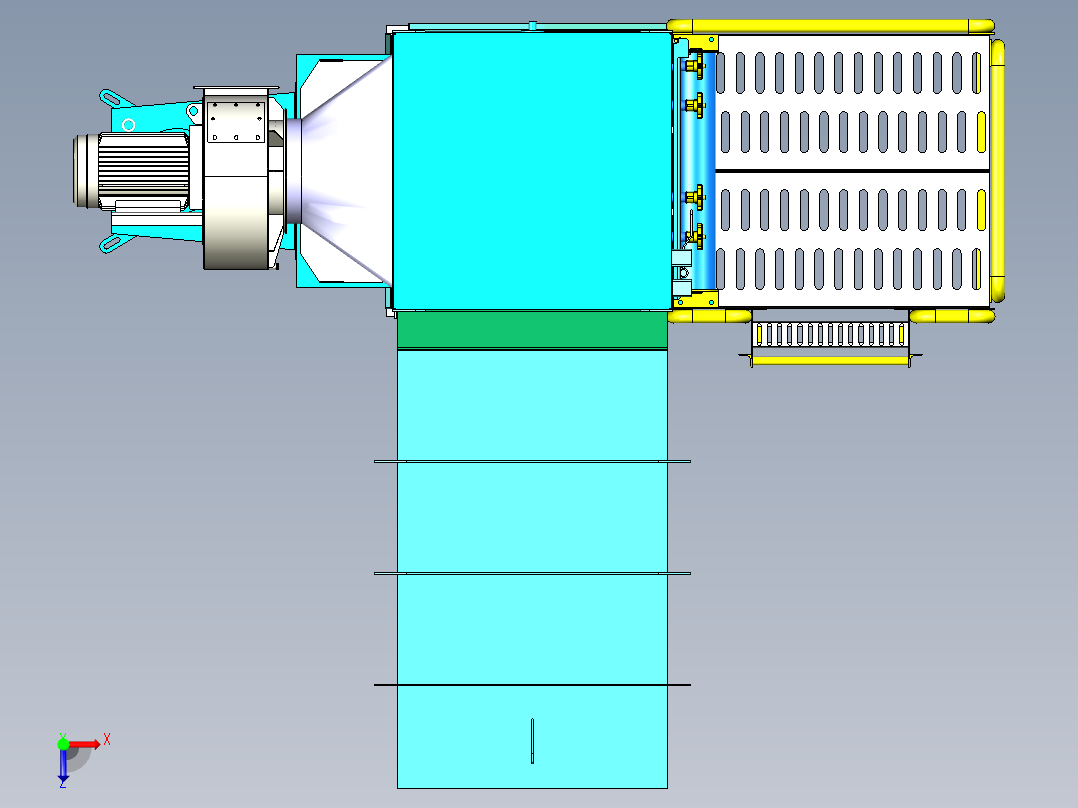 B3003282-除尘器 小型俯视图