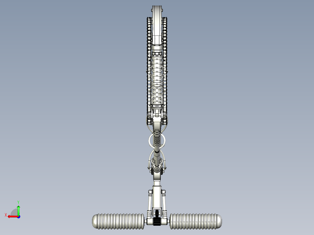 收拉老人拐轮辅助神器后视图