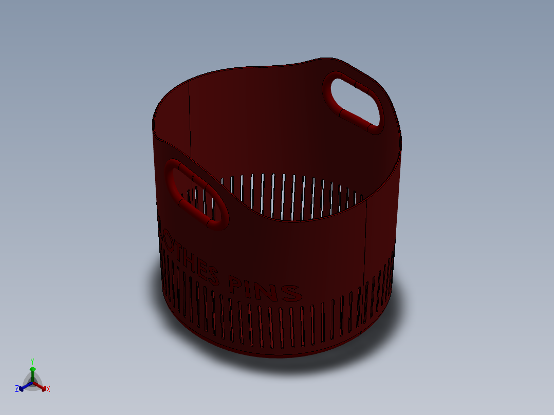 篮子(17)正等轴测图