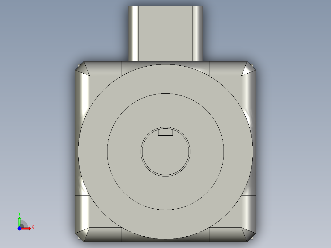 400W电机减速机总装前视图