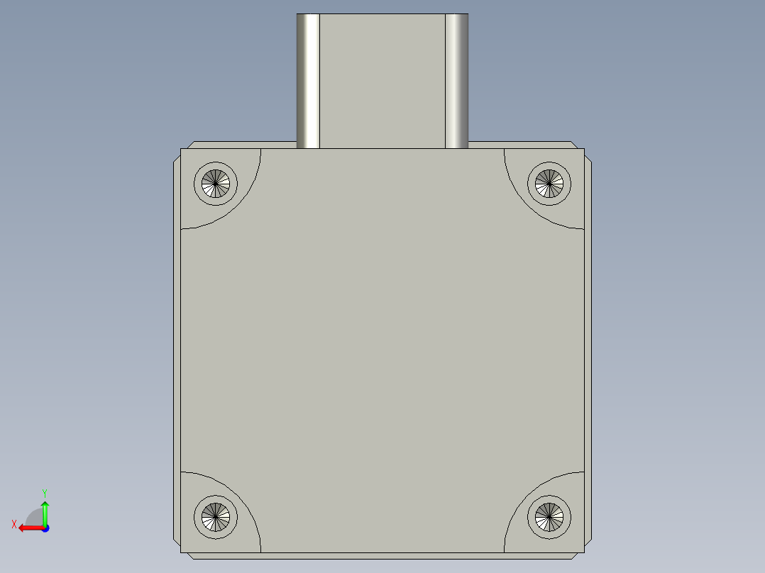 400W电机减速机总装后视图