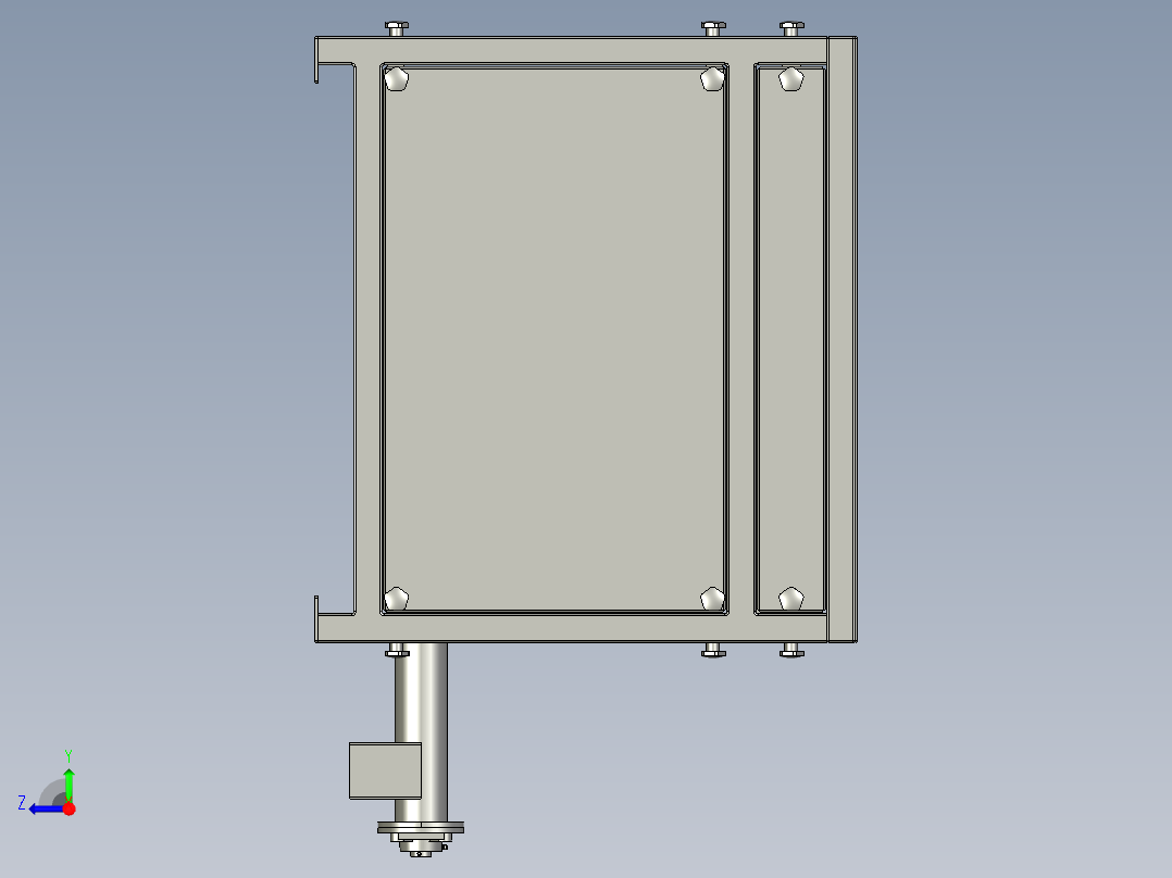 计量斗的豆类定量供给右视图