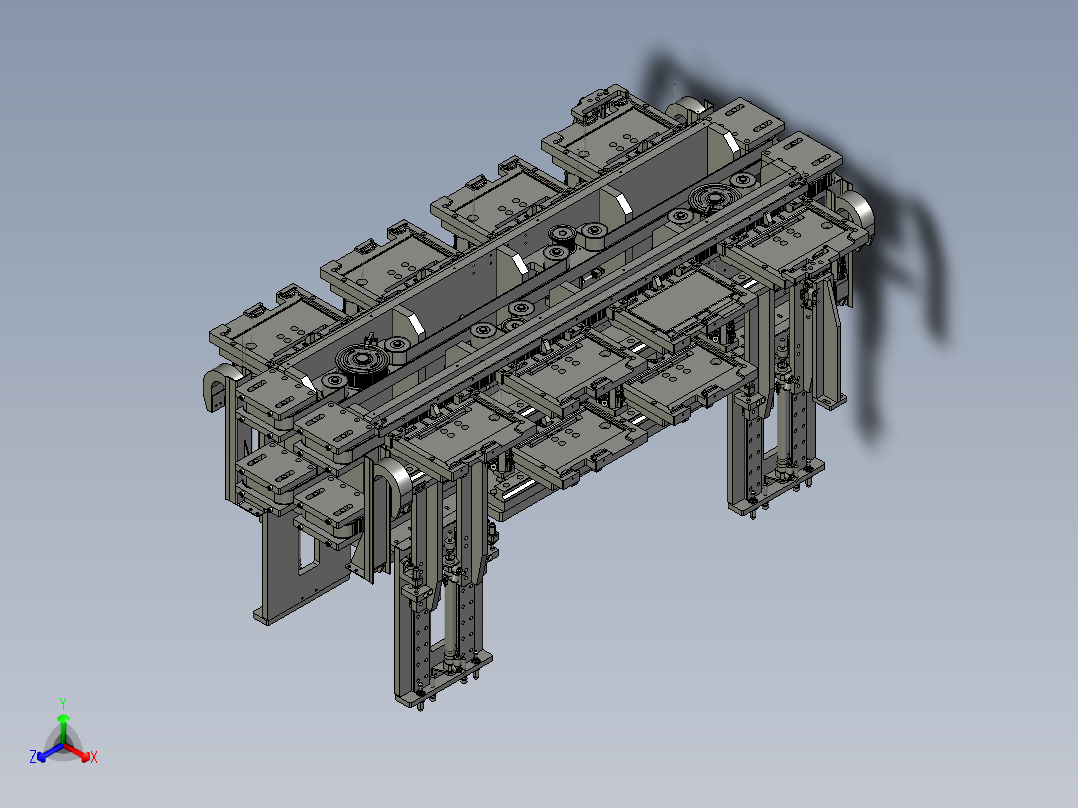 SAWH02-03200A0同步带搬运线(总)正等轴测图