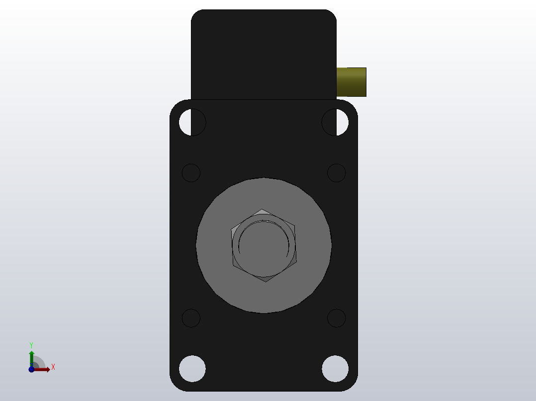 MPT-13T系列标准型[MPT-100-200-5-13T-M2-S1-0°]气压增压缸前视图