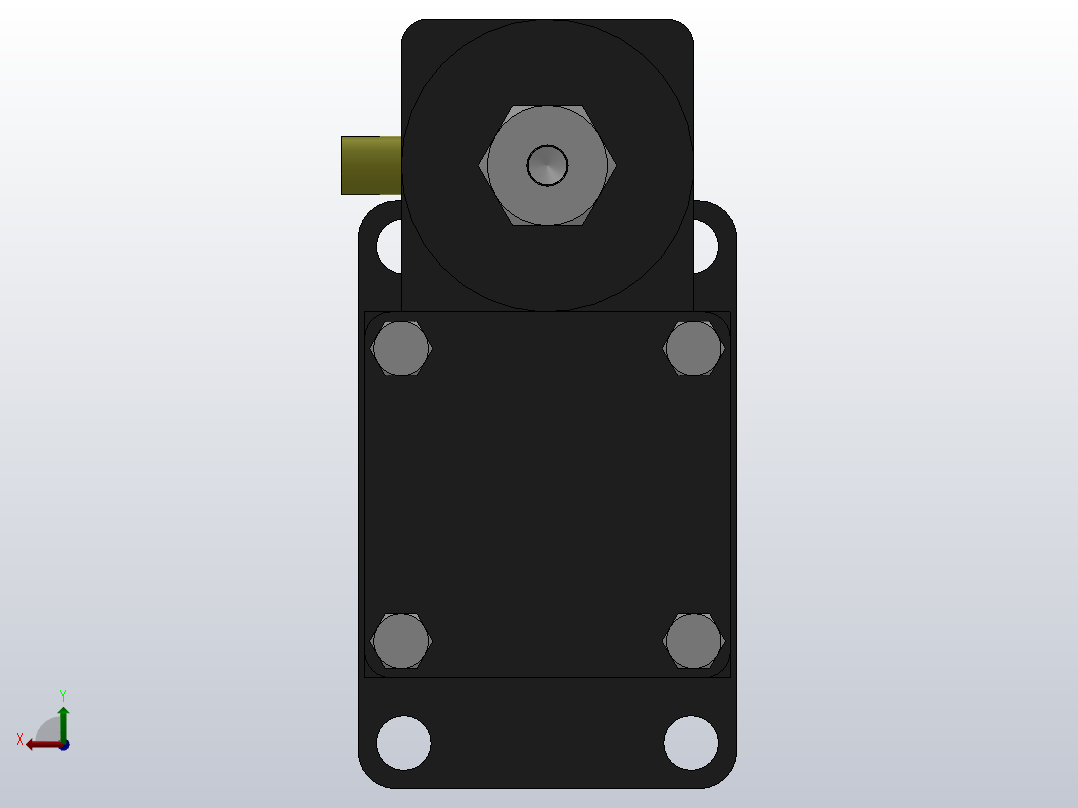 MPT-13T系列标准型[MPT-100-200-5-13T-M2-S1-0°]气压增压缸后视图