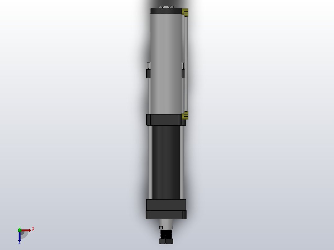 MPT-13T系列标准型[MPT-100-200-5-13T-M2-S1-0°]气压增压缸俯视图