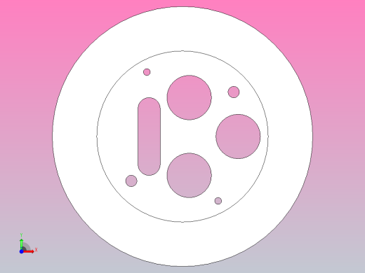 拉深凸模，落料凹模前视缩略图