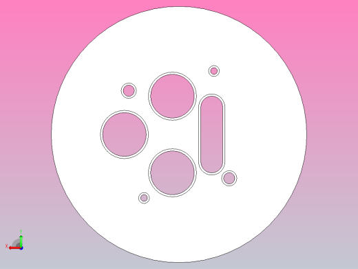 拉深凸模，落料凹模后视缩略图