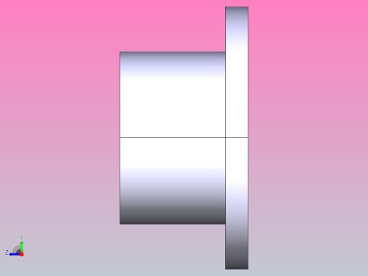拉深凸模，落料凹模右视缩略图