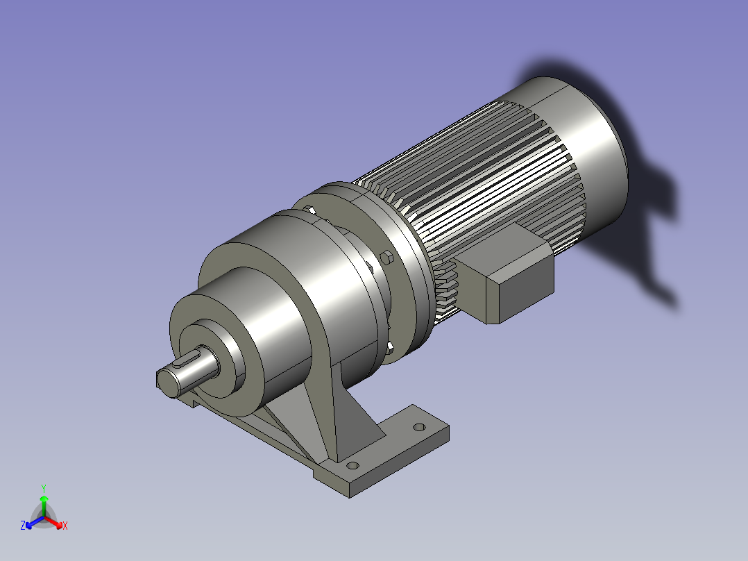 减速机BWD15-YVF80-2主视图