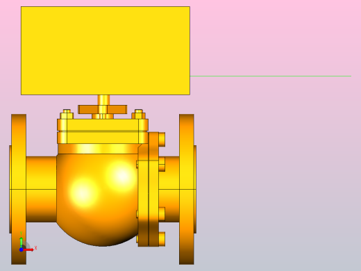 法兰连接球阀DN40前视缩略图