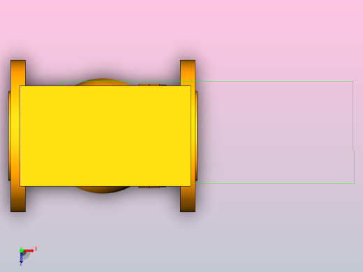 法兰连接球阀DN40俯视缩略图